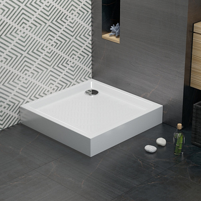 Поддон для душа Lavinia Boho Rock 80x80 3707380S с сифоном