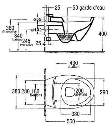 Унитаз подвесной Jacob Delafon Presquile E4440