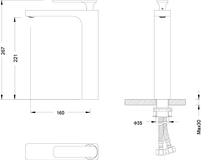 Смеситель Timo Torne 4311/00F chrome для раковины