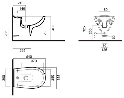Биде подвесное Am.Pm Sense