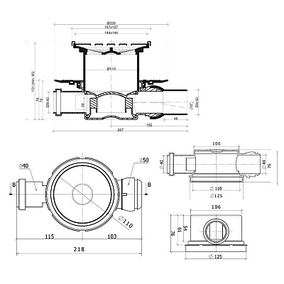 Confluo Standard Ceramic 2 Точечный трап PESTAN