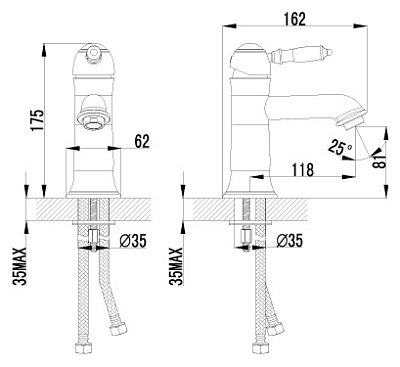 Смеситель Lemark Villa LM4806B для раковины