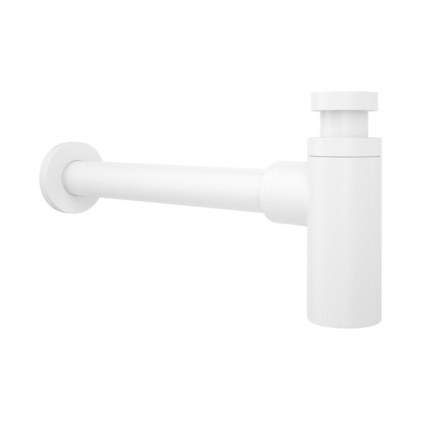 Металлический сифон для раковины 2040022 ALPEN (матовый белый)
