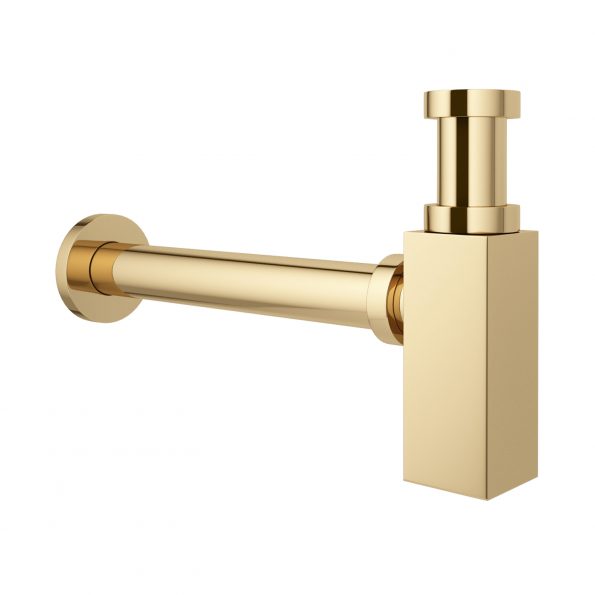 Металлический сифон для раковины 2040122 ALPEN (золото)