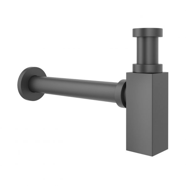 Металлический сифон для раковины 2040122 ALPEN (матовый черный)