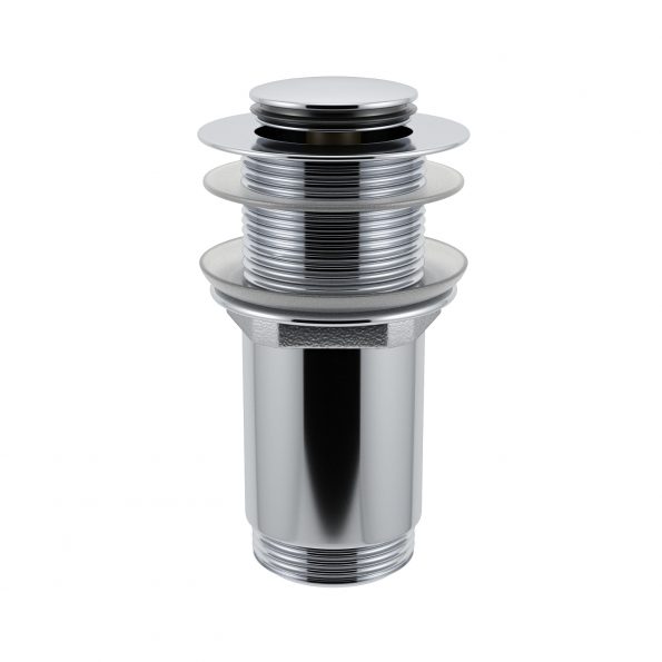 Металлический донный клапан для раковины, без перелива 2039422 ALPEN (хром)