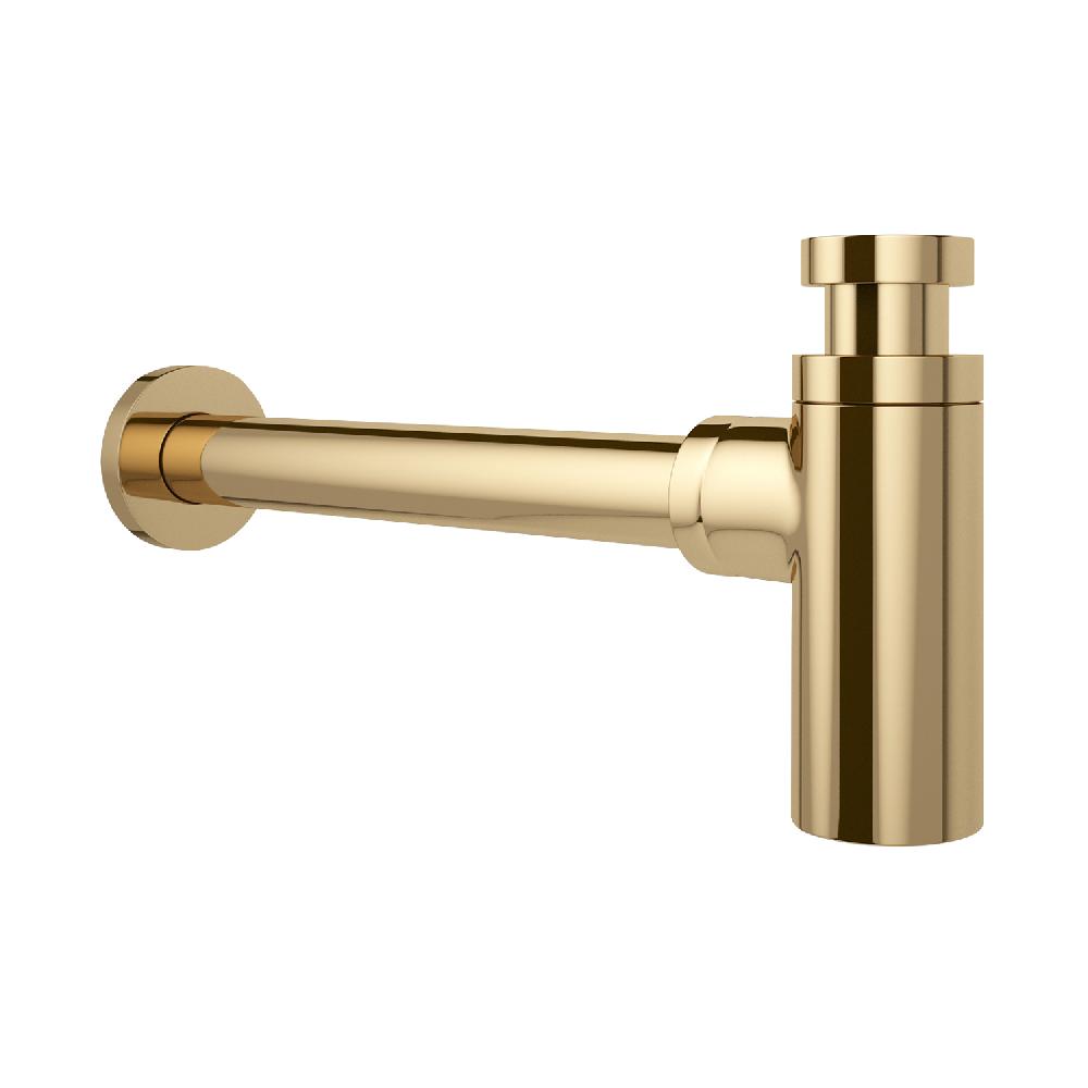 Металлический сифон для раковины 2040022 ALPEN (золото)