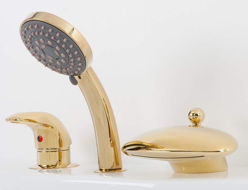 Каскадный смеситель ALPEN Niagara золото