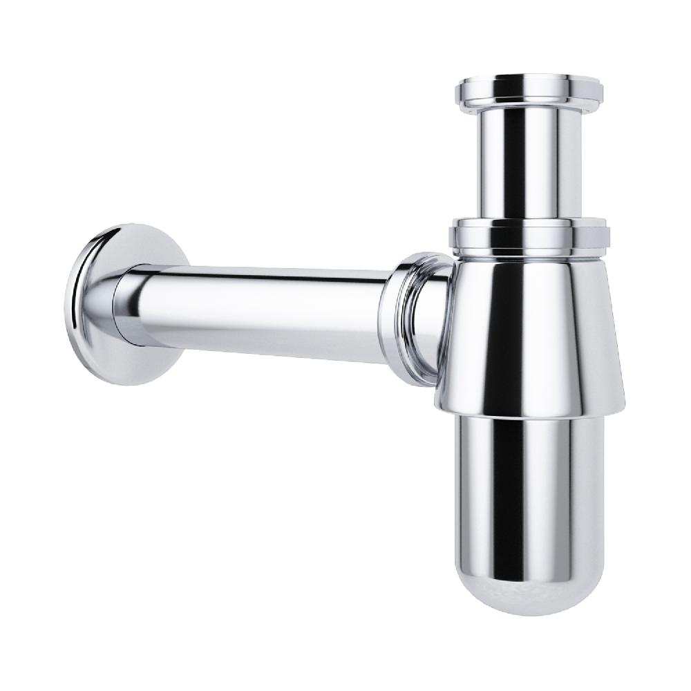 Металлический сифон для раковины 2043122 ALPEN (хром)