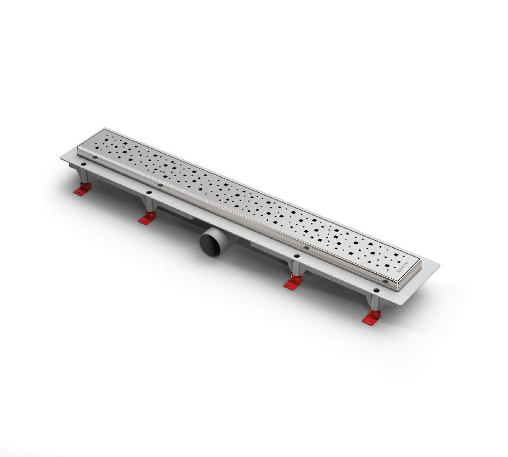 Водоотводящий желоб ALPEN Square ALP-650SN1 с рамкой