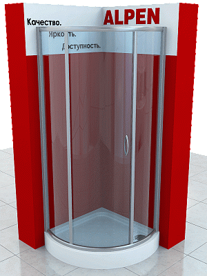 Душевая шторка ALPEN A370-80-MG