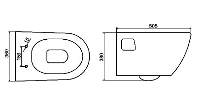 Чаша для подвесного унитаза BelBagno Sfera-R