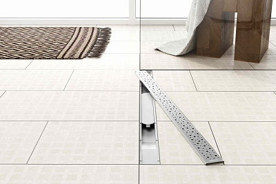 Водоотводящий желоб ALPEN Square ALP-750SN1 с рамкой